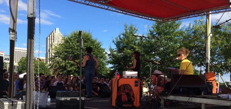 Downtown Raleigh Venue of Hopscotch, a Week Long Music Festival. Ex-Hex is Playing.