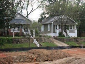 Houses on Sasser Facing Oakdale at Mordecai, Best Raleigh Neighborhoods, Inside-the-Beltline, Mordecai